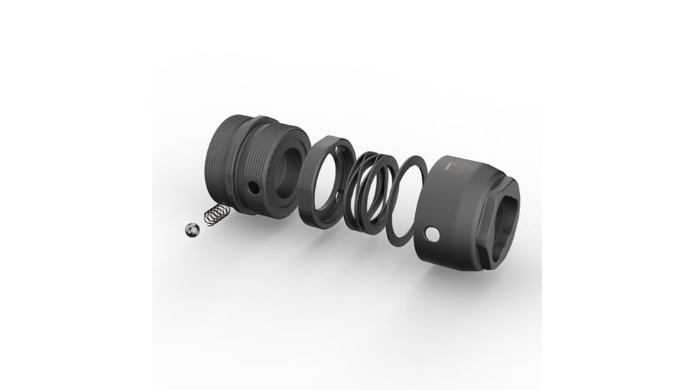 Breek Arms Breek-LOK 3QD Quick Detach Suppressor Mount, 1.375x24 TPI HUB Assembly, Titanium, Black, BRK4300