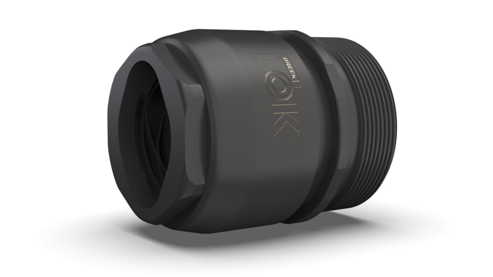 Breek Arms Breek-LOK Quick Attach Suppressor Mount 1.375x24, TPI HUB Assembly Titanium, Black, BRK4100