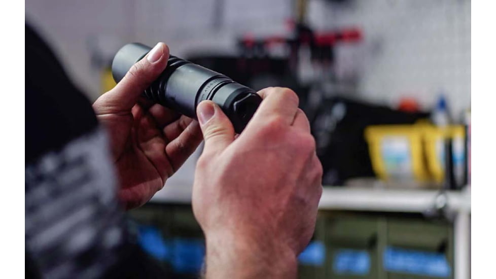 Breek Arms Breek-LOK Quick Attach Suppressor Mount 1.375x24, TPI HUB Assembly Titanium, Black, BRK4100