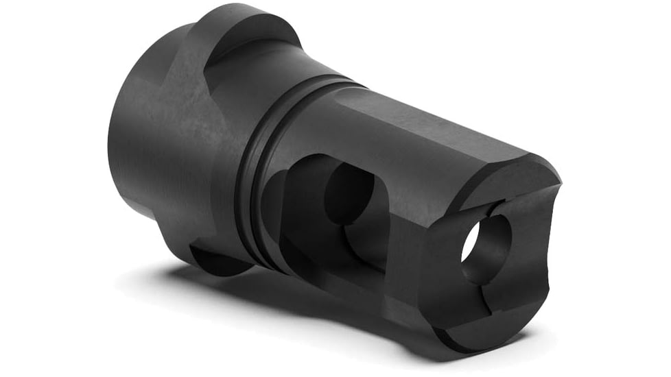 Breek Arms Breek-LOK Solo Port Muzzle Brake, 9mm Luger, 5/8x24, Nitride, Black, BRK4129