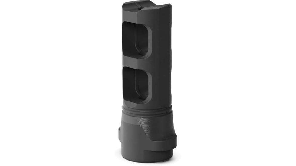 Breek Arms Breek-LOK Twin Port Muzzle Brake, 9mm Luger, 1/2x28, Nitride, Black, BRK4113
