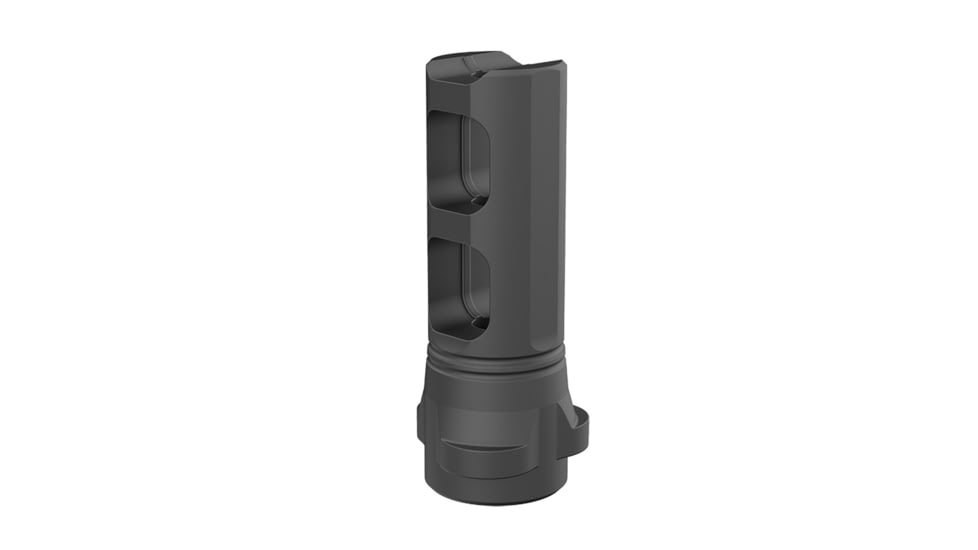Breek Arms Gemini Dual-Port Muzzle Brake for Breek-LOK 3QD, .223/5.56 cal, 1/2x28 TPI, Black, BRK4310