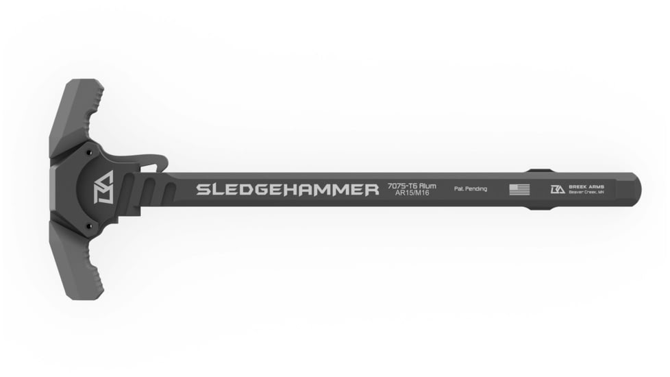 Breek Arms Sledgehammer AR-15 Ambidextrous Charging Handle, Gray, BRK6015-MGRAY