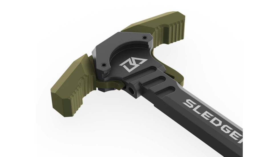 Breek Arms Sledgehammer AR-15 Ambidextrous Charging Handle, Green, BRK6015-RGREEN