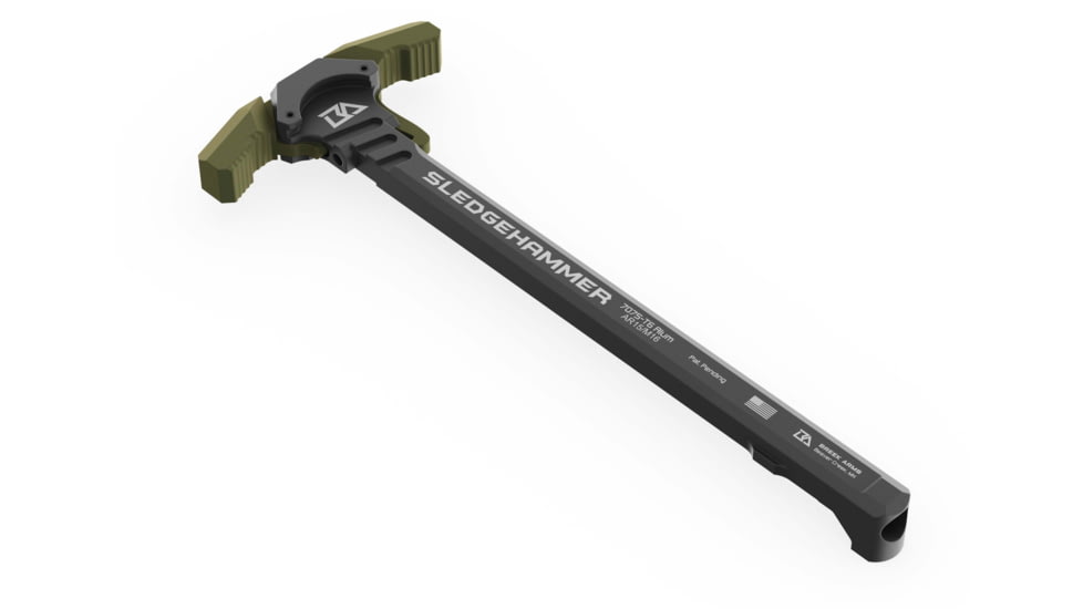 Breek Arms Sledgehammer AR-15 Ambidextrous Charging Handle, Green, BRK6015-RGREEN