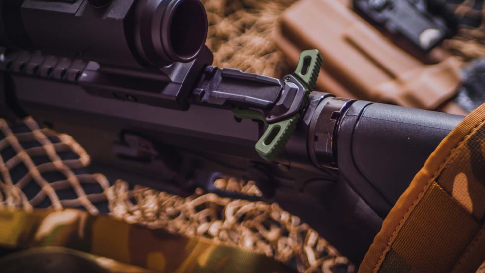 Breek Arms WARHAMMER MICRO Mod2 AR-10 Ambidextrous Charging Handle, OD Green, BRK557-RGREEN