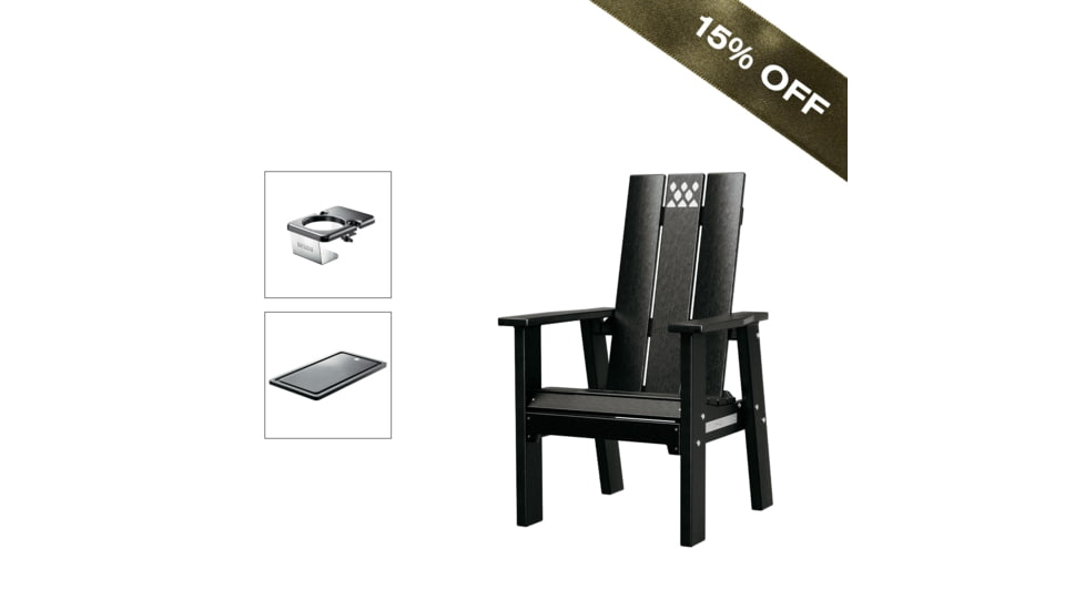 Breeo X Series Chair + Accessories 80253455, Gray, BR-X-GYCU