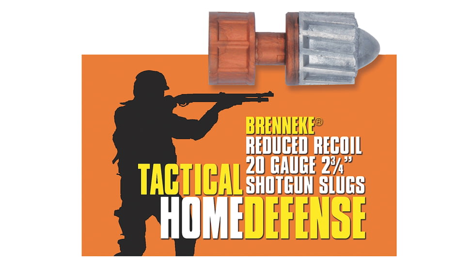 Brenneke SL202THD Tactical Home Defense 20 Gauge 2.75 3/4 Oz Slug Shot 5 Bx/ 5
