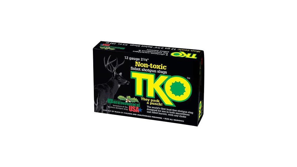 Brenneke TKO Non-toxic Tin, 12 GA, 2 3/4'', 2/3oz, 5 Rnd per Box, SL-122TKO