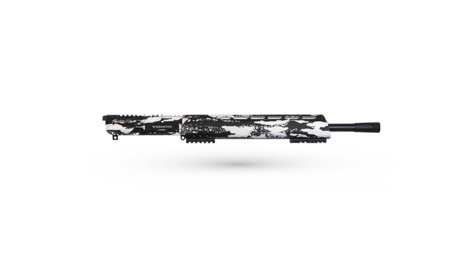 Brenton USA Upper Receiver, Stalker Carbon Hunter, .450 Bushmaster, 18 in Barrel, 11/16x24 Thread, 1-24 Twist, Nitride, Snow MarbleKote, U18SM450