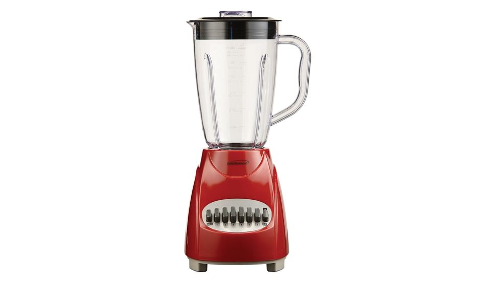 BRENTWOOD 12-Speed Blender with Plastic Jar, Red 2160650