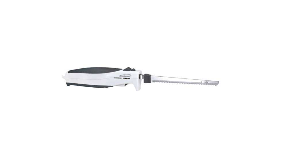 BRENTWOOD Electric Carving Knife, White/Black, 7, TS-1010
