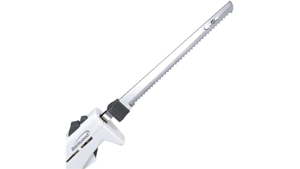 BRENTWOOD Electric Carving Knife, White/Black, 7, TS-1010