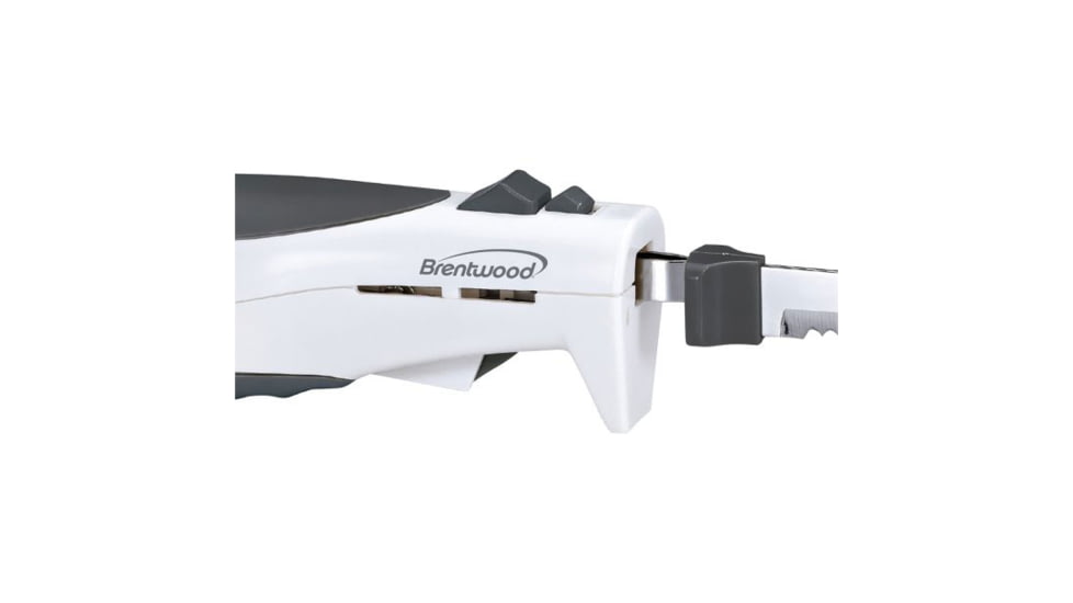 BRENTWOOD Electric Carving Knife, White/Black, 7, TS-1010