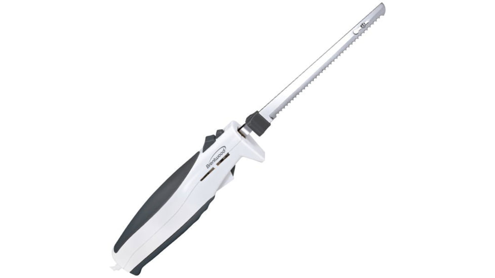 BRENTWOOD Electric Carving Knife, White/Black, 7, TS-1010