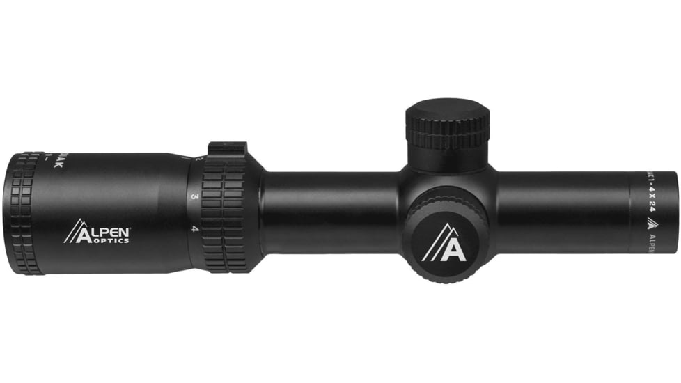 Bresser Alpen Kodiak 1-4x24mm 30 mm Tube LPVO Rifle Scope, Second Focal Plane, AR-BDC Reticle, Black, 2047