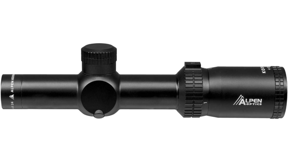Bresser Alpen Kodiak 1-4x24mm 30 mm Tube LPVO Rifle Scope, Second Focal Plane, AR-BDC Reticle, Black, 2047