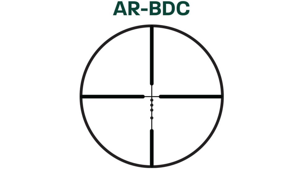 Bresser Alpen Kodiak 1-4x24mm 30 mm Tube LPVO Rifle Scope, Second Focal Plane, AR-BDC Reticle, Black, 2047