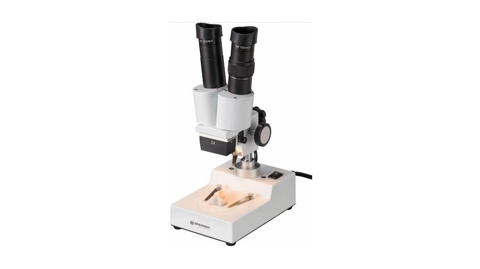 Bresser Biorit ICD 2x Stereo Microscope w/10x Eyepieces, 5802500