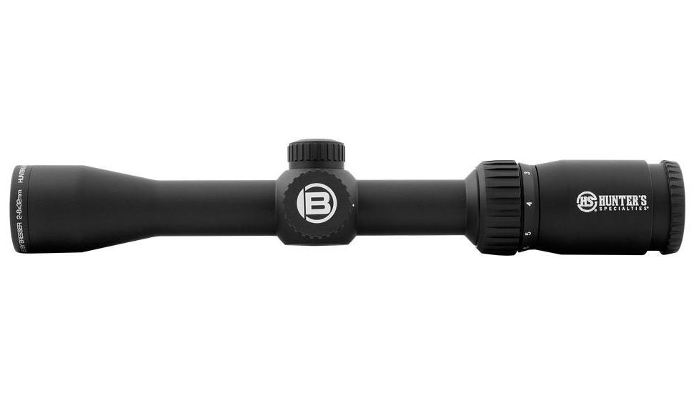 Bresser Hunter Specialty, 2-8x32 Rifle Scope, Non-Illuminated Reticle, Black, HS-02832