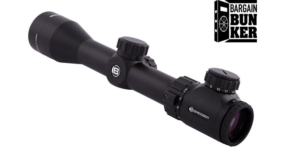 Bresser Konig Rifle Scope, 1.5-6 x 42, Illuminated Dot Reticle, Black, HRS-15642-01E