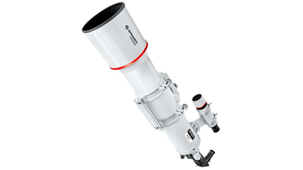 Bresser Messier AR-127S/635 f/5 Optical Tube Telescope Package w/ 635mm Focal , 2in Rack  Pinion Focuser, 8x50 Straight-through Finder,   26mm Super Plossl Eyepiece,  Mounting Rings BR-AR127635