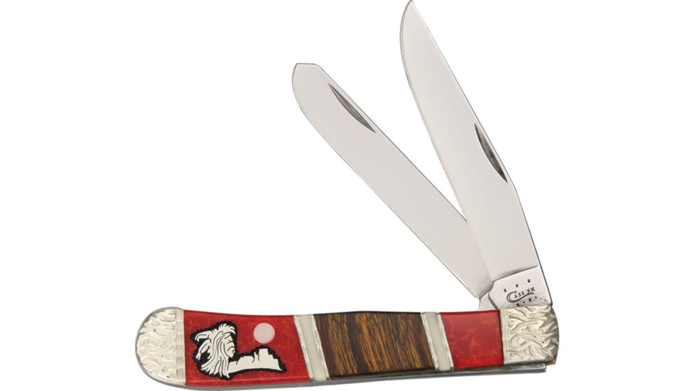 Brian Yellowhorse Custom Case Trapper Twin Blade Knife YH186