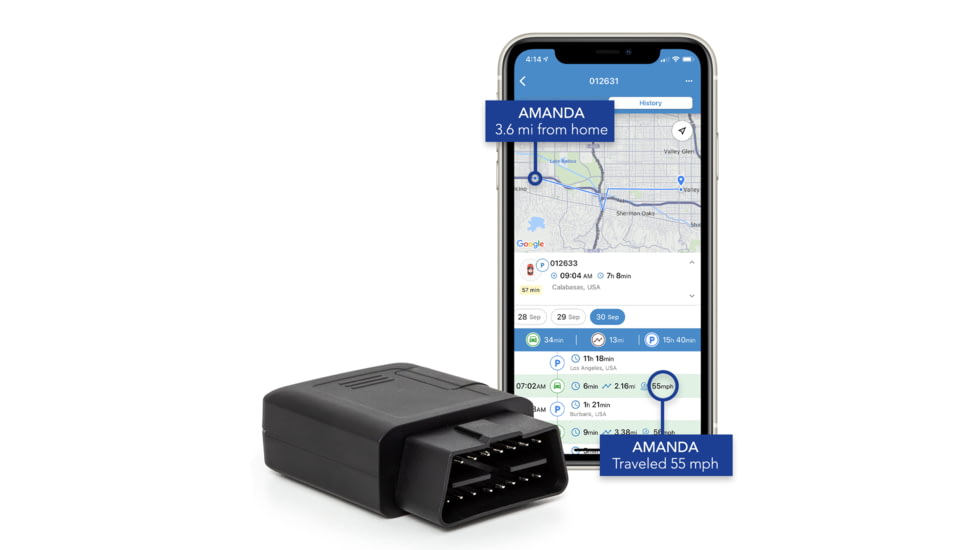 Brickhouse Security TrackPort OBD Vehicle GPS Tracker, 34g, G-TrackPortGPS
