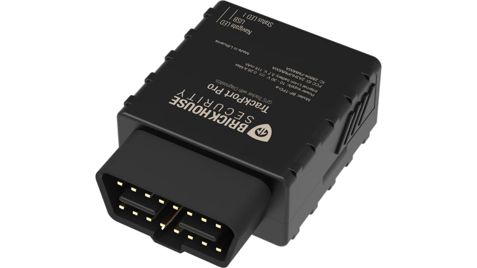 Brickhouse Security TrackPort Pro Diagnostic Vehicle Tracker, Black, G-TrackPortPro