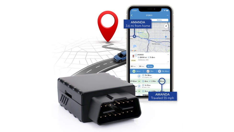 Brickhouse Security TrackPort Pro Diagnostic Vehicle Tracker, Black, G-TrackPortPro