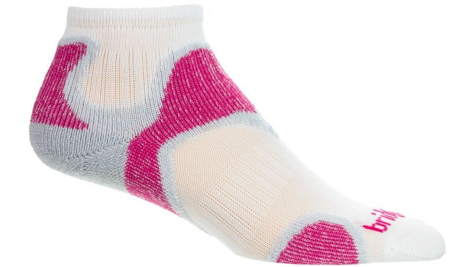 Bridgedale Coolfusion Run Speed Diva Light Mini Sock - Women's-Dusky Pink-Medium
