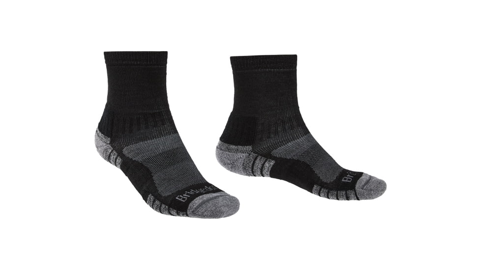 Bridgedale Hike Lightweight Merino Endurance Ankle Socks - Mens, Black/Silver, Extra Large, 710528-822-XL