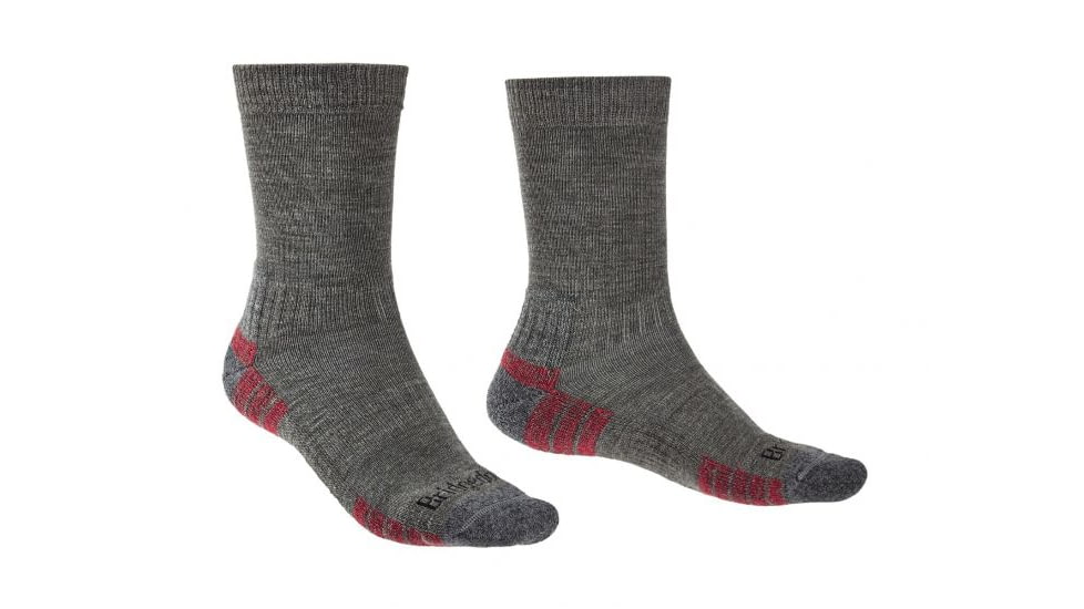 Bridgedale Hike Lightweight Merino Endurance Boot Socks - Mens, Grey Heather, Medium/Extra Large, 710152-124-MLXL