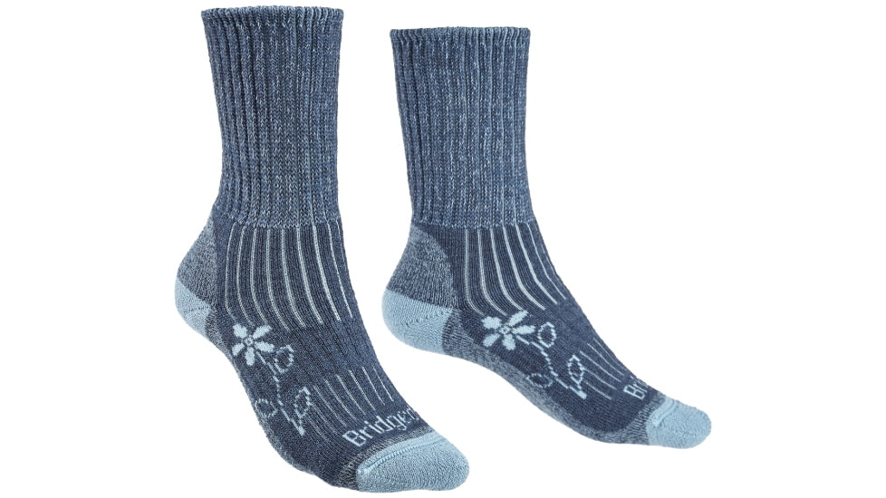 Bridgedale Hike Midweight Merino Comfort Boot Socks - Womens, Blue, Small, 710627-436-S