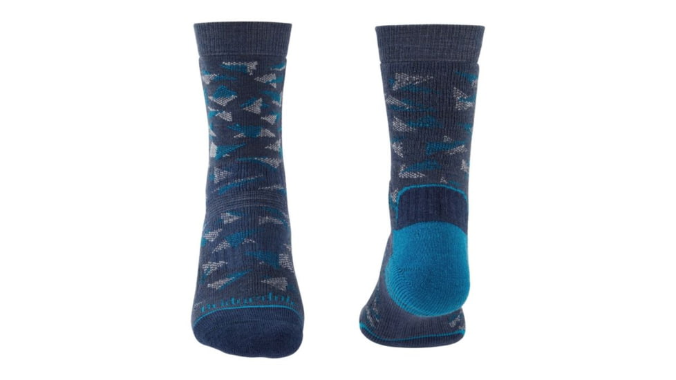 Bridgedale Hike Midweight Merino Endurance Boot Pattern Socks - Mens, Denim/Blue, Medium, 710092-119-M