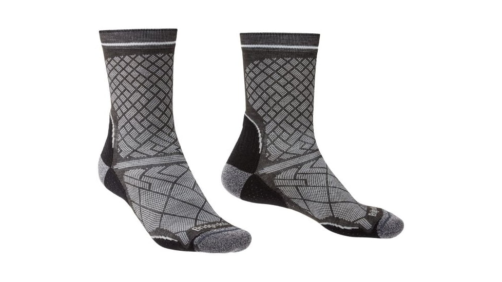 Bridgedale Hike Ultralight Coolmax Performance Boot Socks - Mens, Black, Large, 710134-818-L