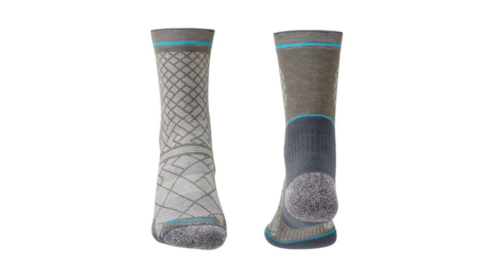 Bridgedale Hike Ultralight Coolmax Performance Boot Socks - Mens, Grey/Dark Grey, Medium, 710134-013-M