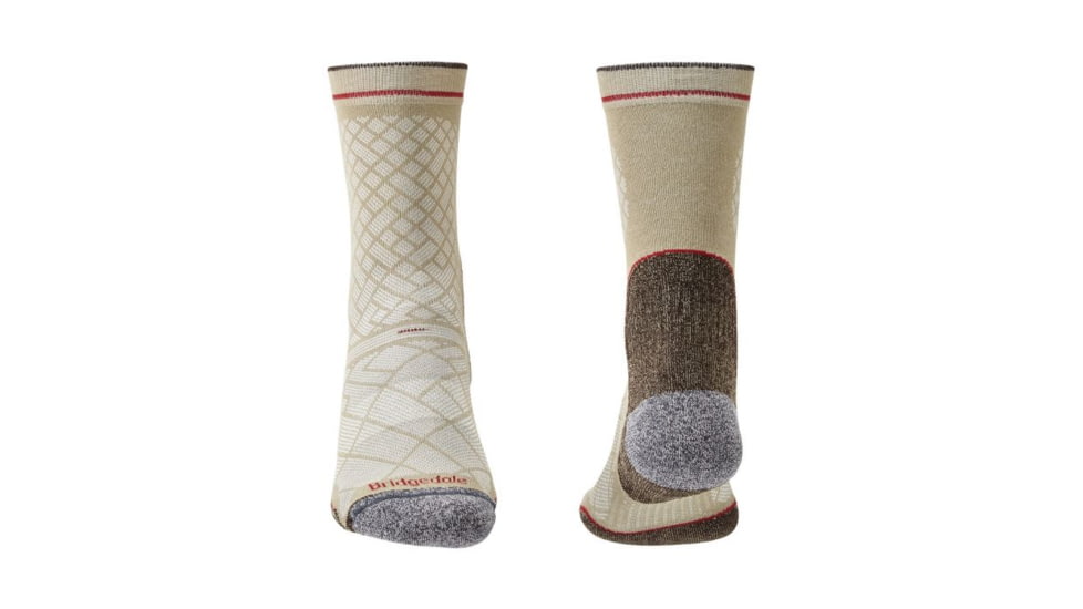 Bridgedale Hike Ultralight Coolmax Performance Boot Socks - Mens, Stone, Medium, 710134-909-M