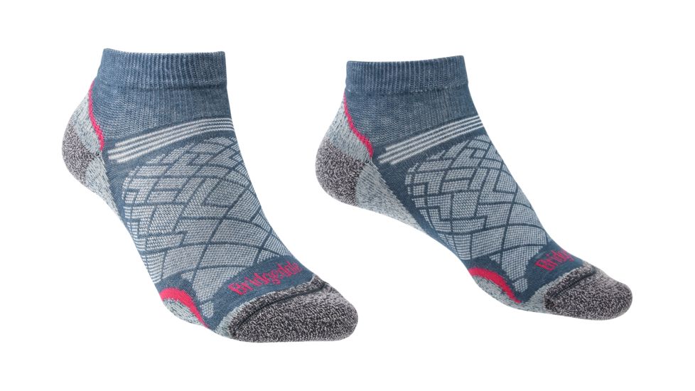 Bridgedale Hike Ultralight Coolmax Performance Low Socks, Womens, Dark Denim, Medium, 710139-136-M