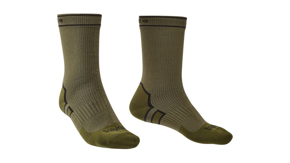 Bridgedale Midweight Boot Socks - Mens, Khaki/Olive, Large, 710087-115-L