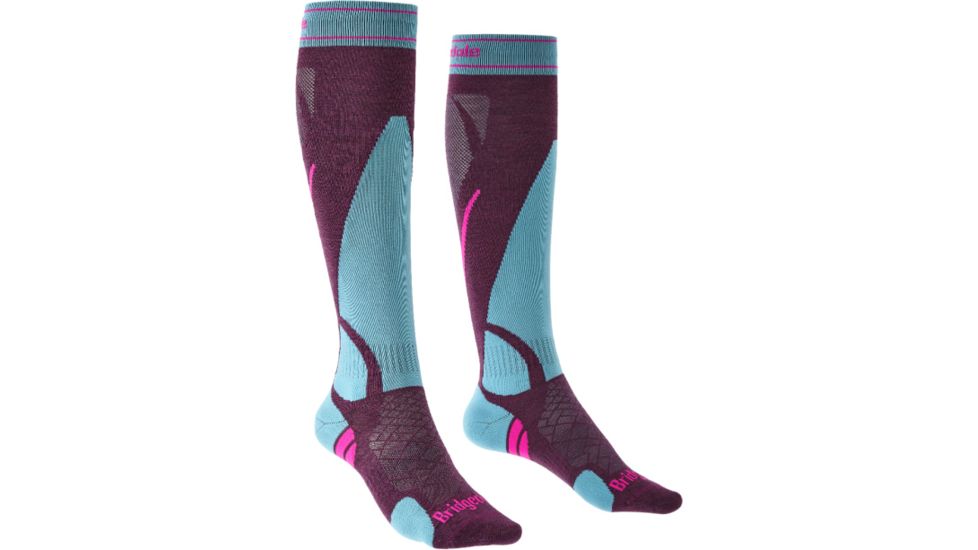 Bridgedale Ski Lightweight Socks - Womens, Blackberry, Small, 710637-138-S