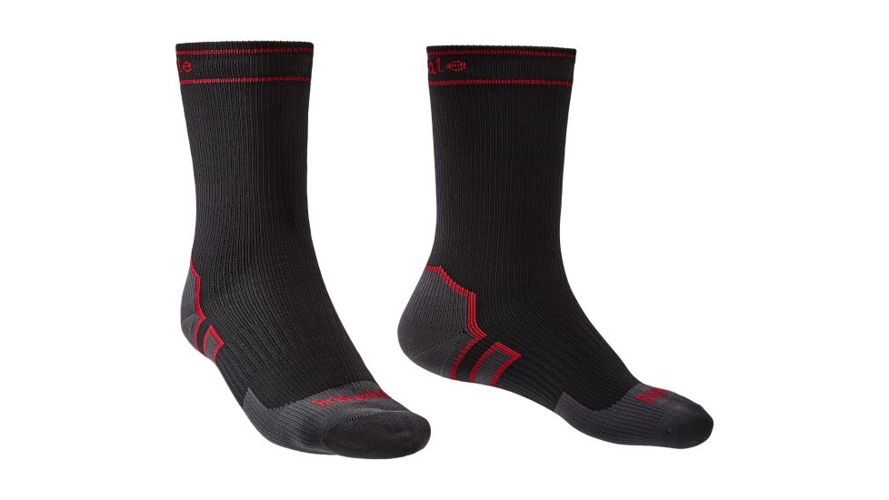 Bridgedale StormSock Heavyweight Boot Socks - Mens, Black/Red, Medium, 710076-845-M