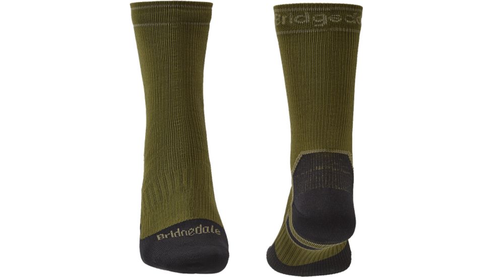 Bridgedale StormSock Heavyweight Boot Socks - Mens, Olive/Black, Small, 710076-738-S