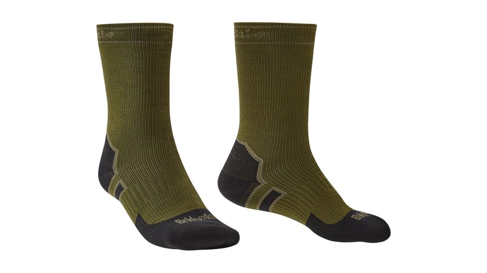 Bridgedale StormSock Heavyweight Boot Socks - Mens, Olive/Black, Small, 710076-738-S
