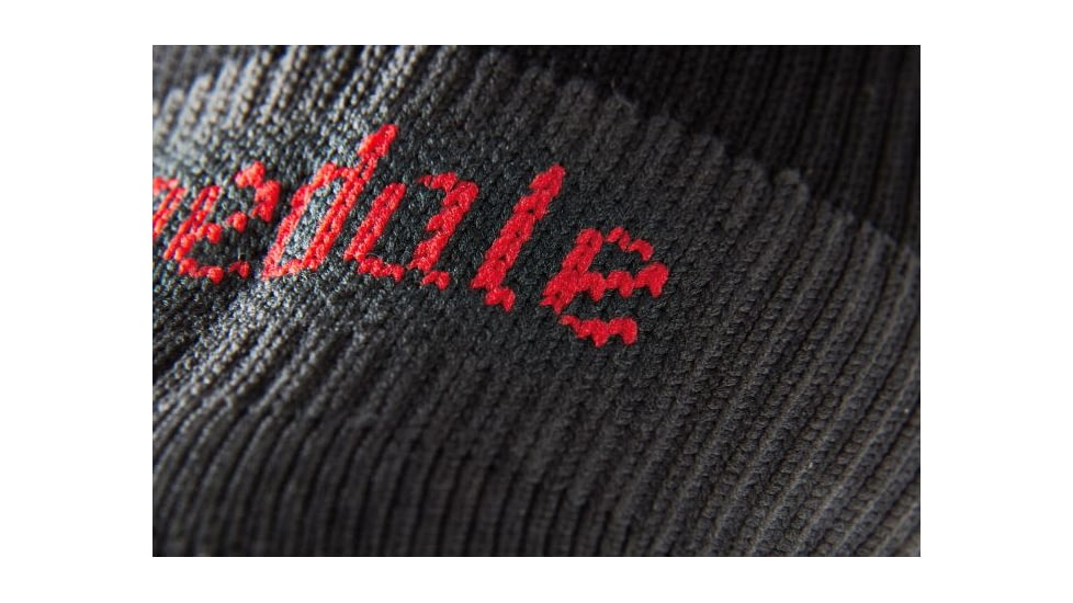 Bridgedale StormSock Heavyweight Knee Socks - Mens, Black/Red, Large, 710075-845-L