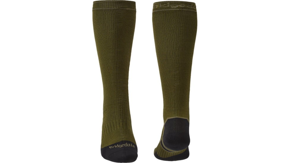Bridgedale StormSock Heavyweight Knee Socks - Mens, Olive/Black, Small, 710075-738-S