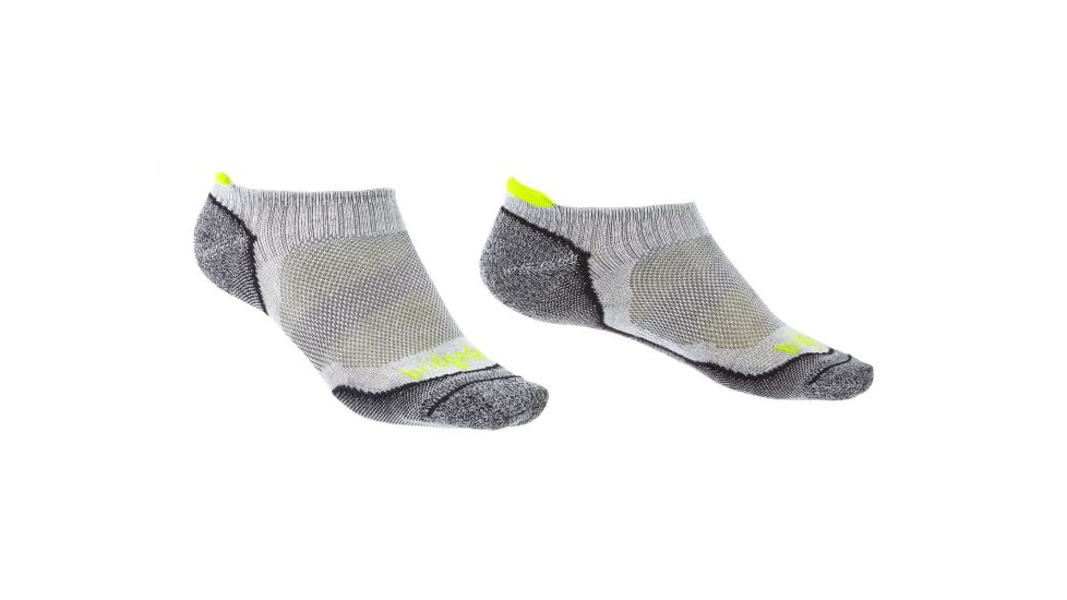 Bridgedale Trailsport Lightweight Merino Cool Comfort Ankle Socks - Mens, Silver/Black, Medium, 710527-852-M