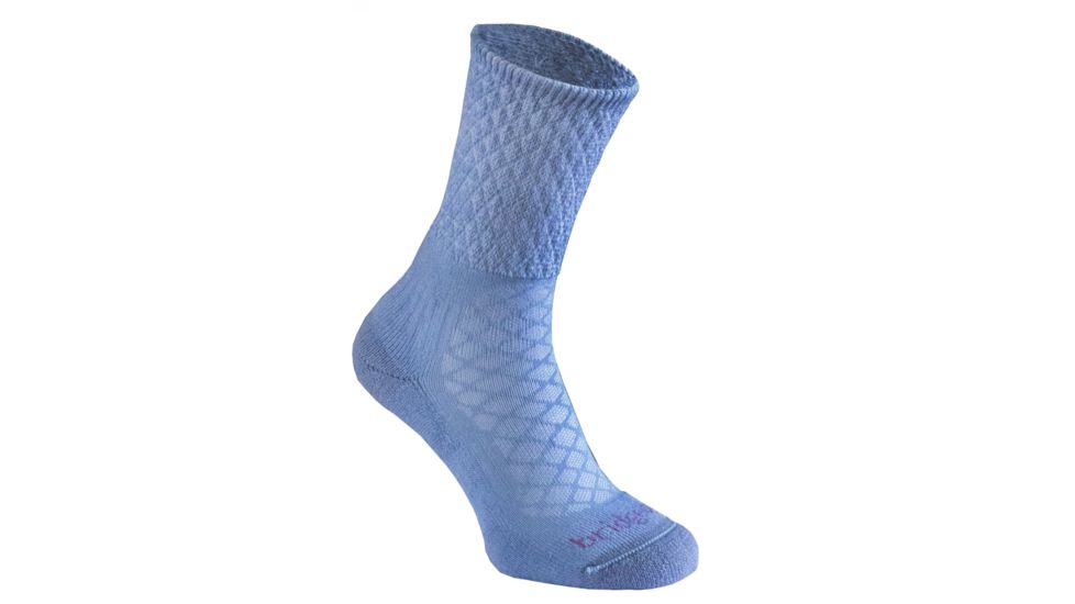 Bridgedale Women's MerinoFusion Trail Socks, Powder Blue, Medium B610619-438-M