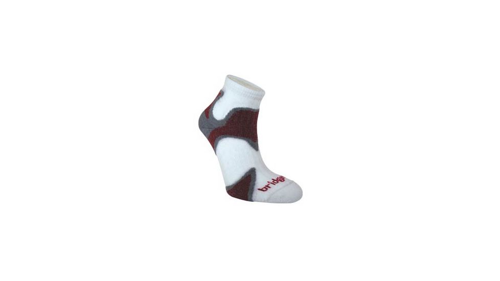 Bridgedale Xhale Speed D Sock - Slate/Maroon M