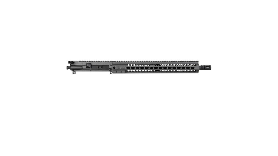 Brigade Manufacturing AR Complete Upper Receiver Forged, 5.56, 16 inch Barrel, Tungsten Charging Handle, 15 inch Rail, A2 Flash Hider, U5611630
